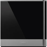 Smeg - Classic 24" 38 Bottle Under Counter Wine Cooler Left Hinge - CVIU338LX (Special Order Item)