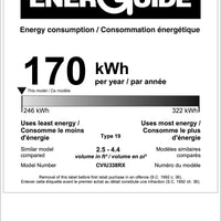 Smeg - Classic 24" 38 Bottle Under Counter Wine Cooler Right Hinge - CVIU338RX (Special Order Item)