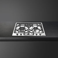 Smeg - Classic 24" Gas Cooktop with Pro Style Knobs - PGFU24X2