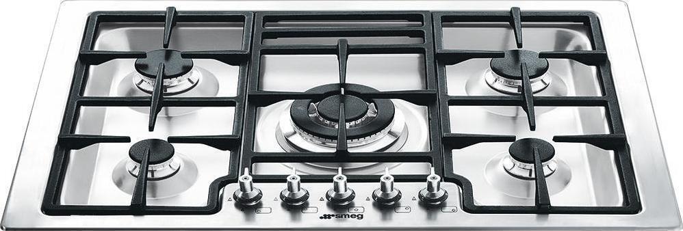 Smeg - Classic 30" Drop-In 5-Burner Gas Cooktop - Stainless Steel - PGFU30X (Special Order Item)
