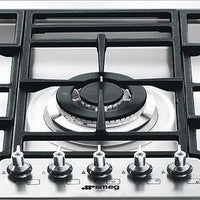 Smeg - Classic 30" Drop-In 5-Burner Gas Cooktop - Stainless Steel - PGFU30X (Special Order Item)