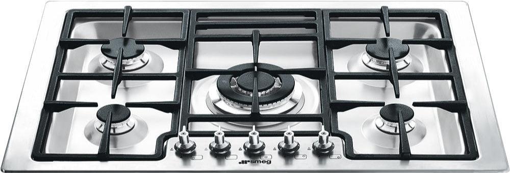 Smeg - Classic 30" Gas Cooktop with Pro Style Knobs - PGFU30X2