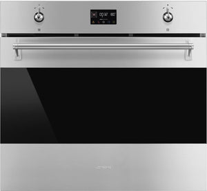Smeg - Classic 30" Thermoseal Oven, Stainless Steel, Self Cleaning - SOPU3302TPX