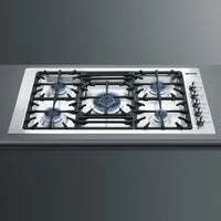 Smeg - Classic 36" Gas Cooktop with Pro Style Knobs - PGFU36X2