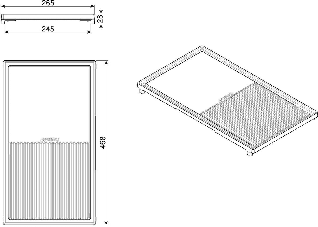 Smeg - Grill Plate for Portofino Ovens - BGCPF30 (Special Order Item)