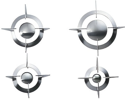 Smeg - Piano Design, Pack of Ever-Shine Grates & Burner Caps for PU64 - GP64ES