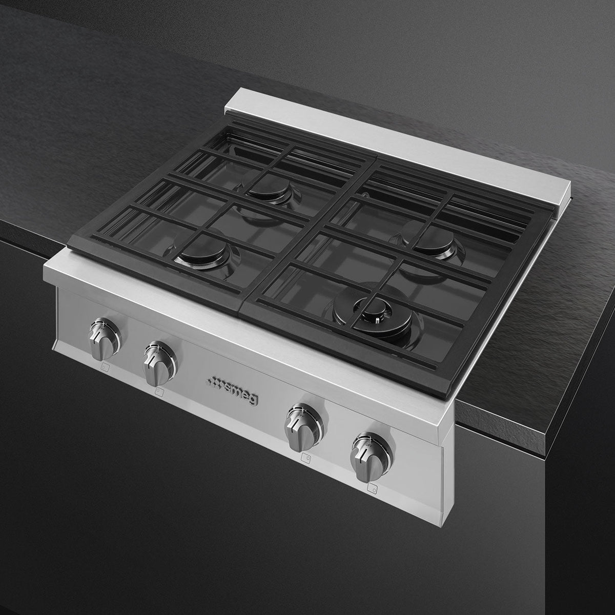 Smeg - Portofino 30" Stainless Steel Gas Rangetop - RTU304GX (Special Order Item)