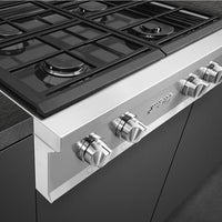 Smeg - Portofino 30" Stainless Steel Gas Rangetop - RTU304GX (Special Order Item)