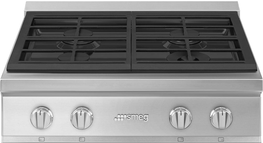 Smeg - Portofino 30" Stainless Steel Gas Rangetop - RTU304GX (Special Order Item)