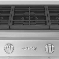 Smeg - Portofino 36" Stainless Steel Gas Rangetop - RTU366GX (Special Order Item)