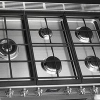 Smeg - Portofino 36" Yellow 5-Burner Gas Range - CPF36UGGYW (Special Order Item)