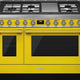 Smeg - Portofino 48" Yellow Stainless Steel 5-Burner Dual Fuel Range - CPF48UGMYW