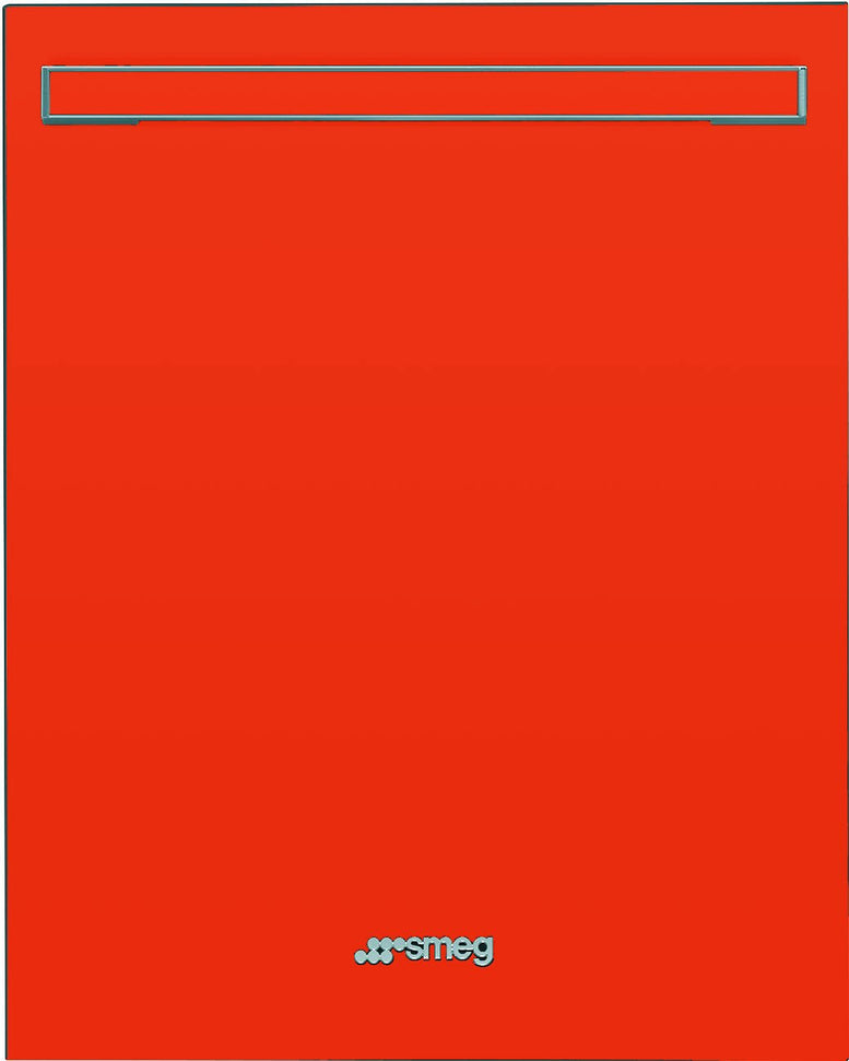 Smeg - Portofino Fingerprint-Proof Stainless Steel Dishwasher Door Panel Red - KIT86PORTRD (Special Order Item)