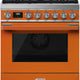 Smeg - Portofino Orange 30" 4-Burner Gas Range - CPF30UGGOR