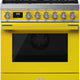 Smeg - Portofino Yellow 30" 4-Burner Gas Range - CPF30UGGYW