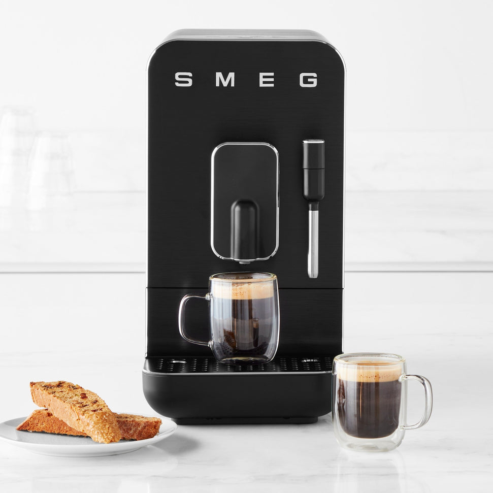 Smeg - Retro Style Black Automatic Espresso Coffee Machine - BCC02FBMUS - DISCONTINUED