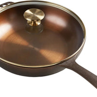 Smithey - 11" Cast Iron No. 11 Deep Skillet With Lid - Smith-CI-DSkil11
