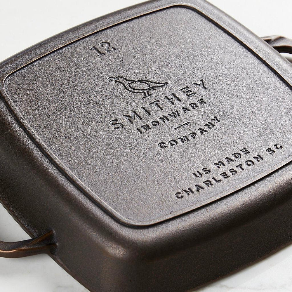Smithey - 12" Cast Iron No. 12 Grill Pan - Smith-CI-Grill12