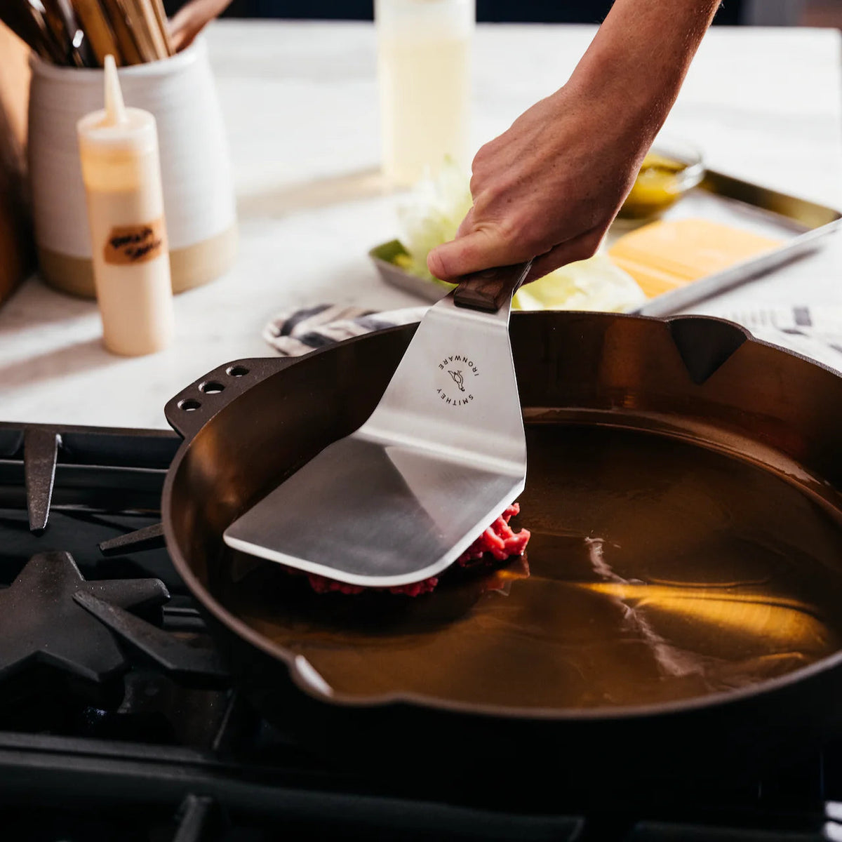 Smithey - 12.25" Mighty Spatula - Smith-AC-SpatB1
