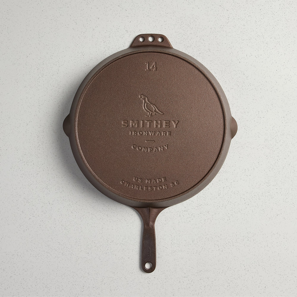 Smithey - 14" Cast Iron No. 14 Traditonal Skillet - Smith-CI-Tradskil14