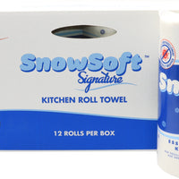 Snow Soft - 420 Sheet Signature Premium Kitchen Roll Towel, 12 Rl/Cs - KTS42012