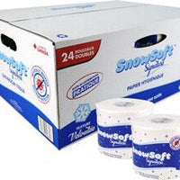 Snow Soft - 4.25" x 3", 2 Ply Wrapped Toilet/Bathroom Tissue, 24 Rl/Cs - BTS60024