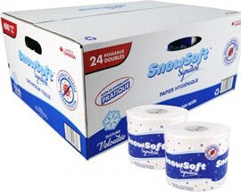 Snow Soft - 4.25" x 3", 2 Ply Wrapped Toilet/Bathroom Tissue, 24 Rl/Cs - BTS60024