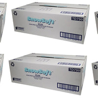 Snow Soft - 7.65" x 700 Feet Premium Tad Roll Towel, Pack of 6 - TD700