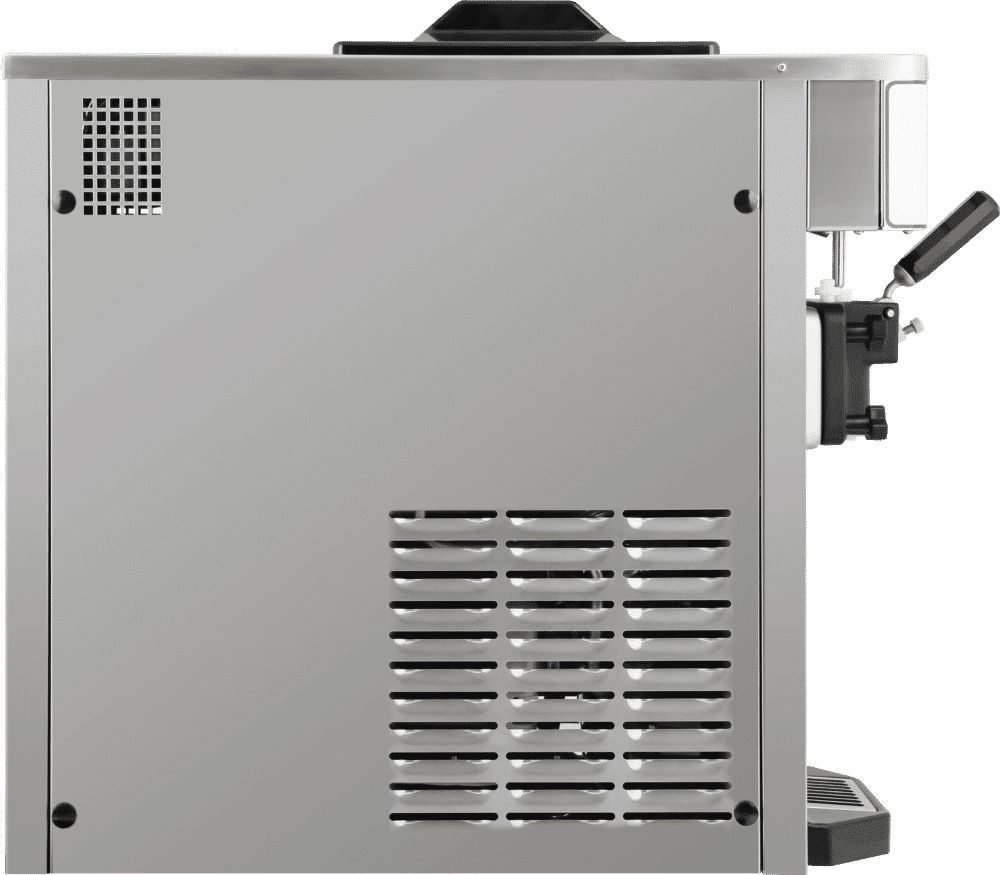 Spaceman - 110V Gravity-Fed Single Flavor Air Cooled Countertop Soft Serve Ice Cream Machine with 1 Hopper - 6210-C
