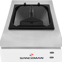 Spaceman - 208-220V 21.2 QT Stainless Steel Air Cooled Single Bowl Countertop Slushy/Granita Frozen Drink Machine - 6690-C