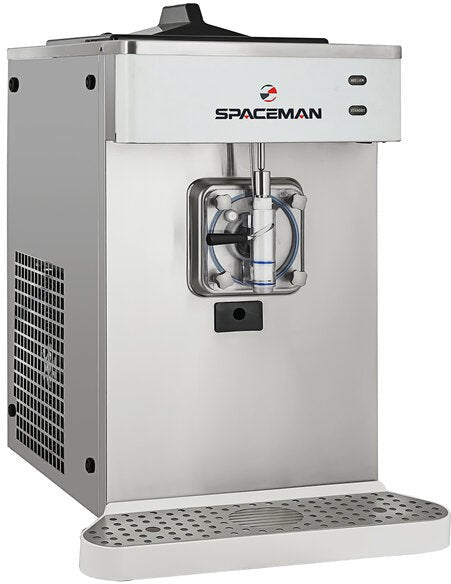 Spaceman - 208-220V 21.2 QT Stainless Steel Air Cooled Single Bowl Countertop Slushy/Granita Frozen Drink Machine - 6690-C