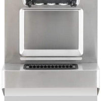 Spaceman - 208-220V Pressurized Dual Flavor Air Cooled Twin Twist Free-Standing Soft Serve Ice Cream Machine with 2 Hoppers and 3 Dispensers - 6378A-C
