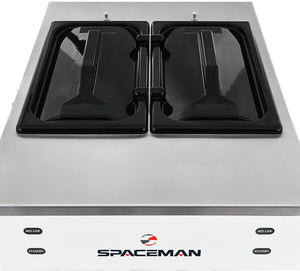Spaceman - Stainless Steel 2 Bowl Counter Top Slushy / Granita Frozen Drink Machine - 6695-C