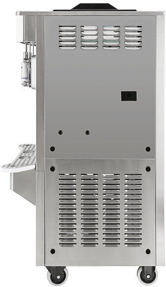 Spaceman - Stainless Steel 2 Bowl Slushy / Granita Floor Model Frozen Drink Machine - 6795-C