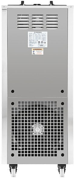 Spaceman - Stainless Steel 2 Bowl Slushy / Granita Floor Model Frozen Drink Machine - 6795-C