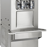 Spaceman - Stainless Steel 2 Bowl Slushy / Granita Floor Model Frozen Drink Machine - 6795-C