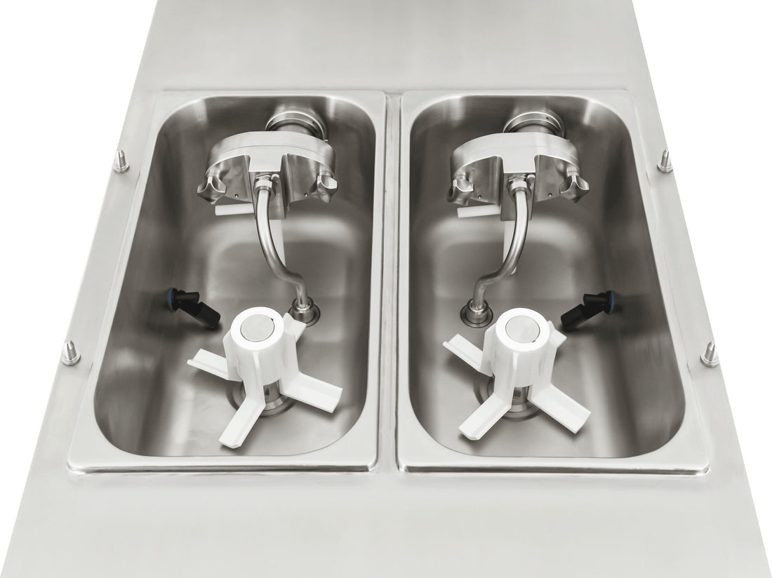 Spaceman - Standing Gravity Fed Soft Serve Ice Cream Machine with Air Pump- 6378A-C