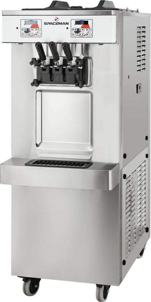 Spaceman - Twin Twist Soft Serve Ice Cream Machine With Air Pump - 6250A-C
