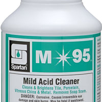 Spartan - 1 QT M95 Restroom Cleaner, 12 Bottles/Cs - 711503C