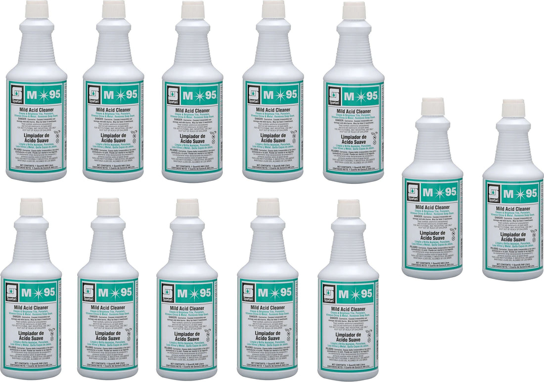 Spartan - 1 QT M95 Restroom Cleaner, 12 Bottles/Cs - 711503C