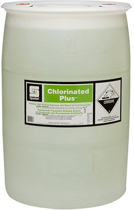 Spartan - Chlorinated Plus 55 Gallon Food Production Sanitation Cleaner Drum - 307455C