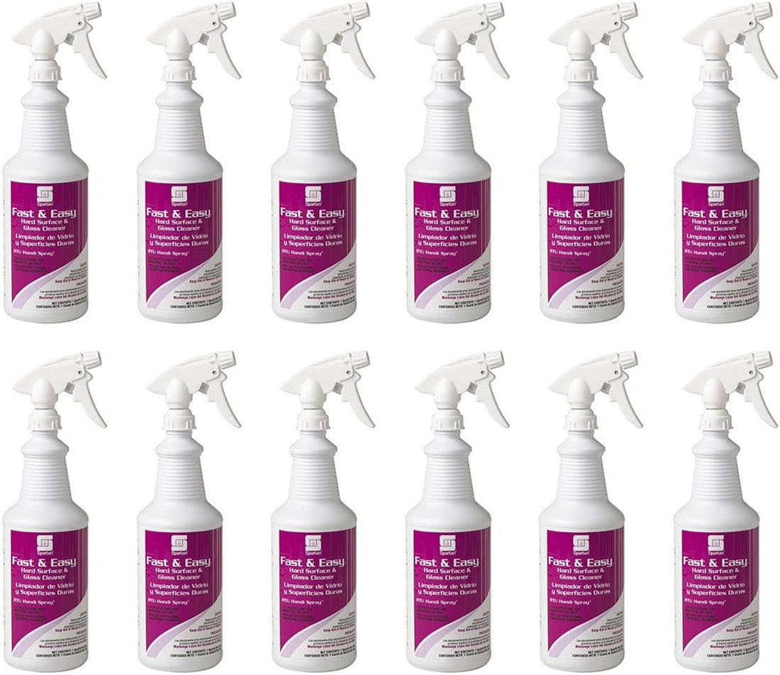 Spartan - Fast & Easy Ready To Use Glass Cleaner, 12Bt/Cs - 326003C