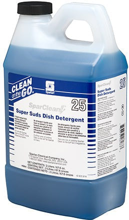 Spartan - SparClean 2 Liter Super Suds Dish Detergent, 4Jug/Cs - 480402C (Special Order Item)
