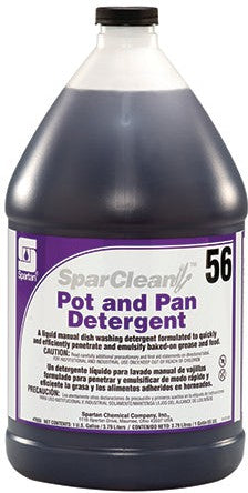 Spartan - SparClean #56, 1 Gallon Pot and Pan Detergent, 4Jug/Cs - 765604C