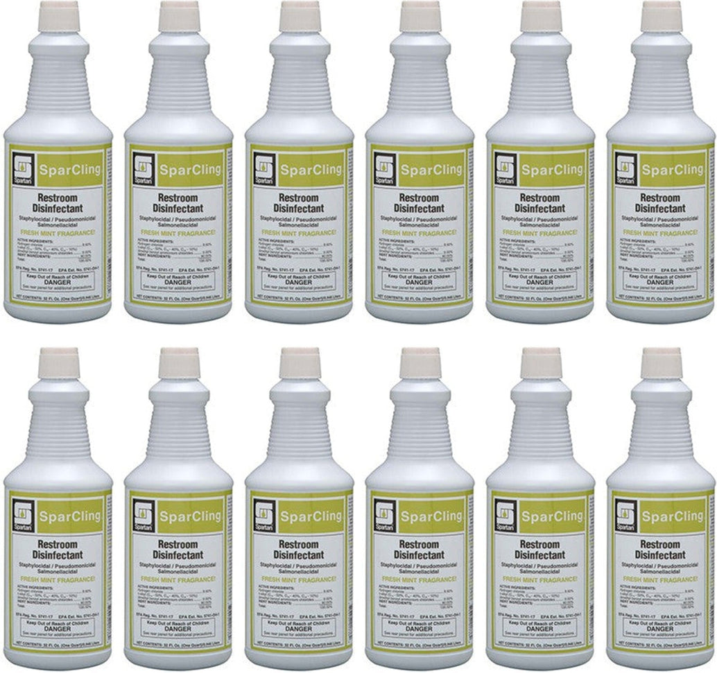 Spartan - SparCling 1 QT Restroom Disinfectant, 12Bt/Cs - 711803C