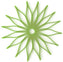 Spice Ratchet - Blossom Green Flower Large Trivet - SR16815