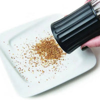 Spice Ratchet - Blossom Manual Flax Seed and Grain Grinder Mill, Black - SR16821 - DISCONTINUED