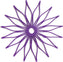 Spice Ratchet - Blossom Purple Flower Mini Trivet, Set of 2 - SR12188
