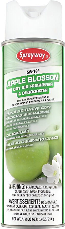 Sprayway - 10 Oz Apple Blossom Dry Air Freshener & Deodorizer, 12Cn/Cs - 161W