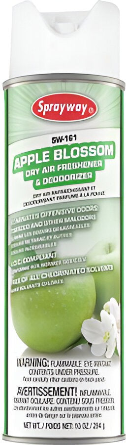 Sprayway - 10 Oz Apple Blossom Dry Air Freshener & Deodorizer - 161W